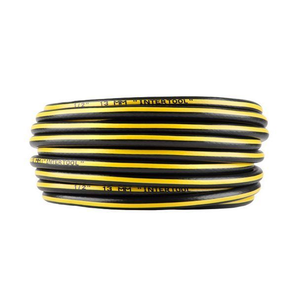 Шланг для воды 4-х слойный 1/2", 20 м, армированный, PVC INTERTOOL GE-4103 GE-4103 фото