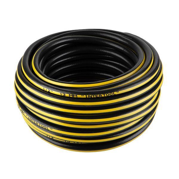 Шланг для воды 4-х слойный 1/2", 20 м, армированный, PVC INTERTOOL GE-4103 GE-4103 фото