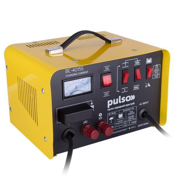 Пуско-зарядне устр-во PULSO BC-40155 12&24V/45A/ Start-100A/20-300AHR/стріл.індик. (BC-40155) BC-40155 фото